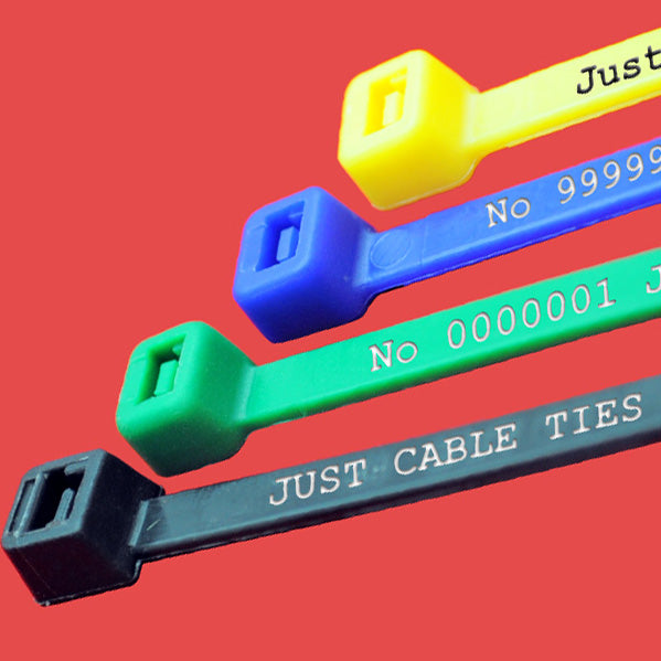 Custom printed cable ties to identify anything