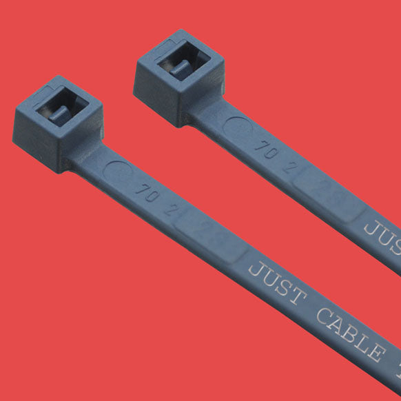 Custom printed metal detectable cable ties with food-grade material and embedded magnetic particles - traceable by detection equipment for food processing safety compliance