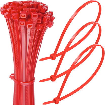 Red cable ties