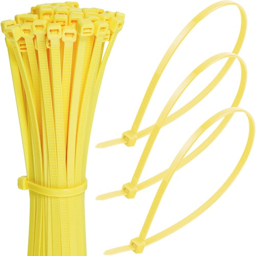 Yellow cable ties